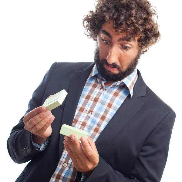 Young crazy man — Stock Photo, Image