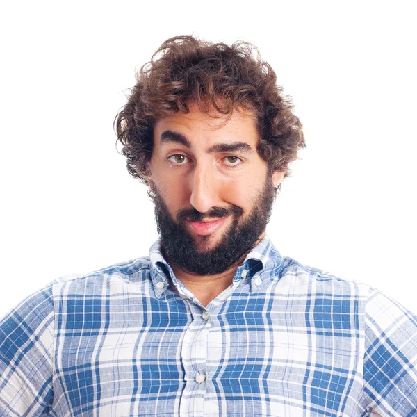 Genç sakallı adam