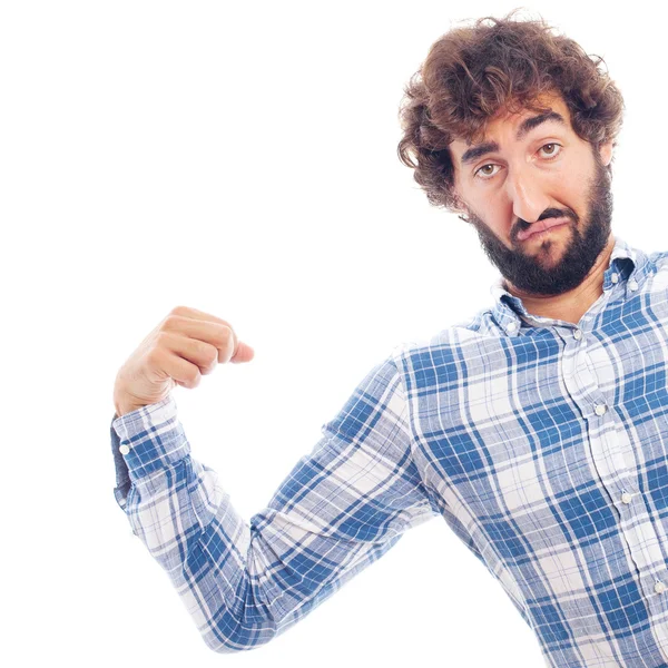 Young man with force and power — Stock Photo, Image