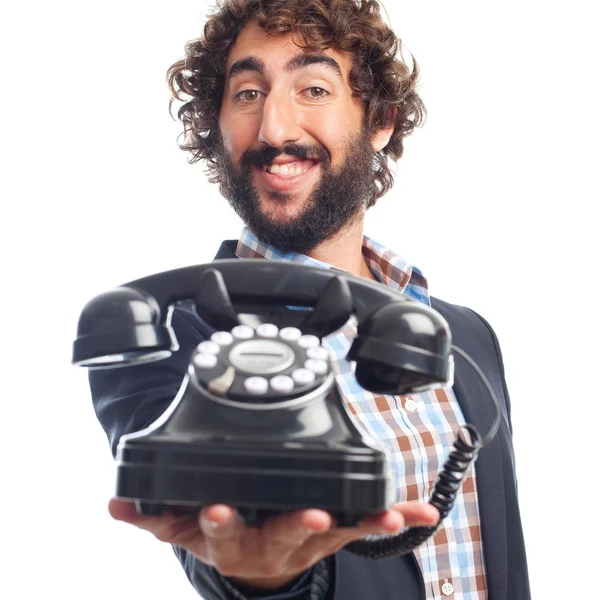 Young crazy man — Stock Photo, Image