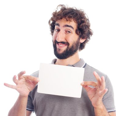 Bir afiş ile genç deli adam