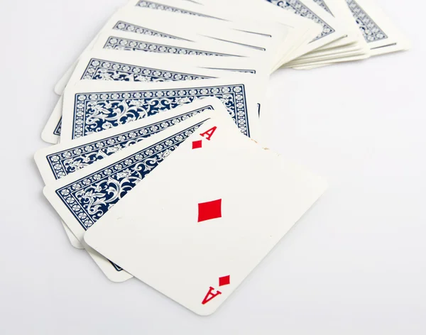 Closeup poker cards — Stock Photo, Image
