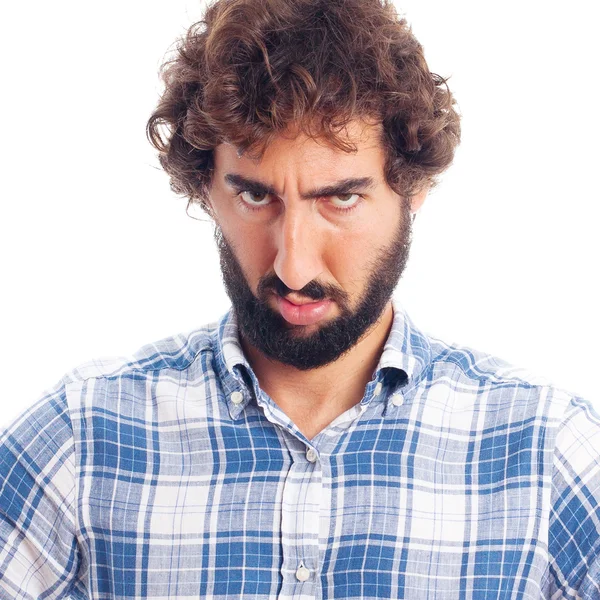 Young angry man — Stock Photo, Image