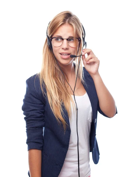 Concepto de secretaria joven mujer cool — Foto de Stock