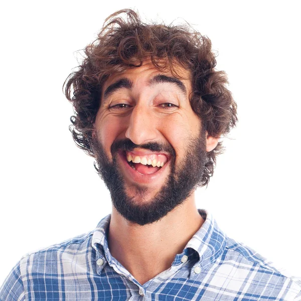 Young man laughing — Stock Photo, Image