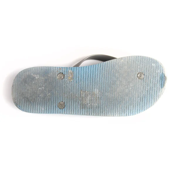 Niebieskie pantofle z bliska — Zdjęcie stockowe