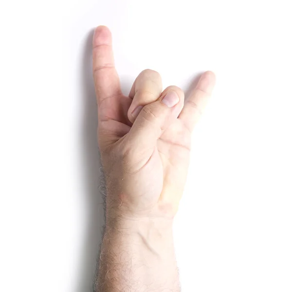 Hand with disagreement gesture — Stock Photo, Image