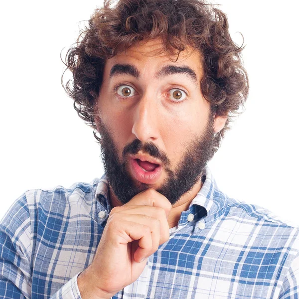 Young surprised man — Stock Photo, Image