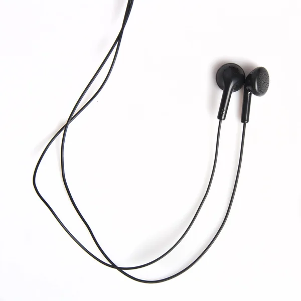 Auriculares modernos negros — Foto de Stock