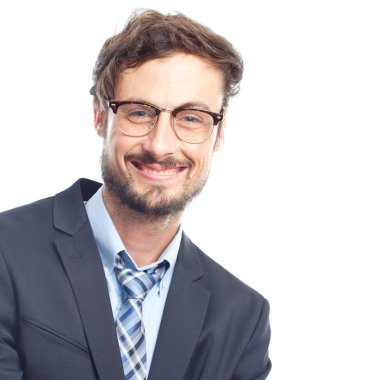 Genç çılgın işadamı güven jest