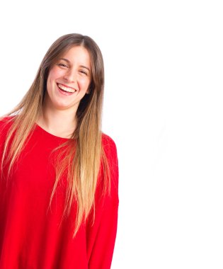 gülümseyen genç güzel kız