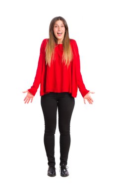 genç güzel kız sürpriz