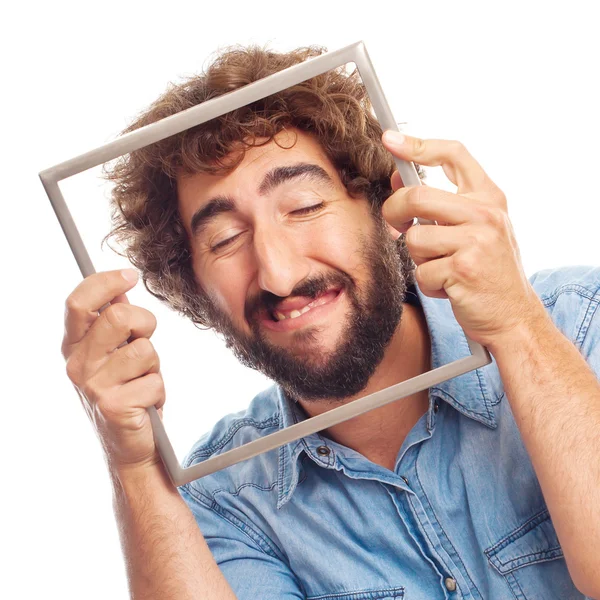 Young crazy man — Stock Photo, Image