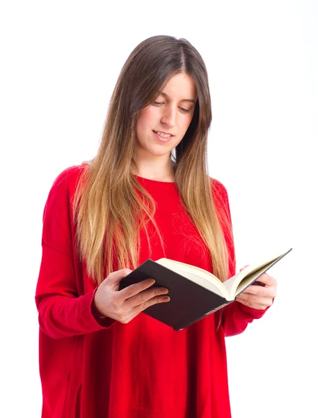 Young cool girl reading — Stock Photo, Image