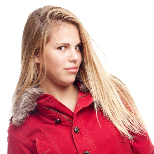 Young cool woman confused — Stock Photo, Image