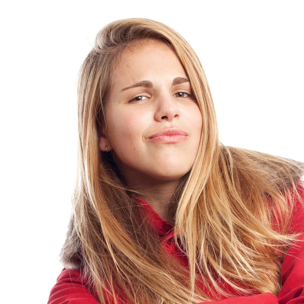 Jovem legal mulher orgulhoso conceito — Fotografia de Stock