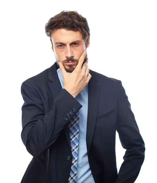 Young crazy businessman worried concept — Stock Photo, Image