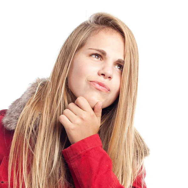 Junge coole Frau beim Zähneputzen — Stockfoto