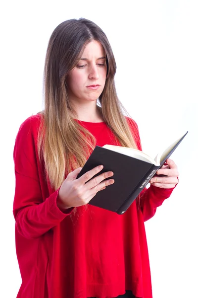 Young cool girl with a book Stock Photo