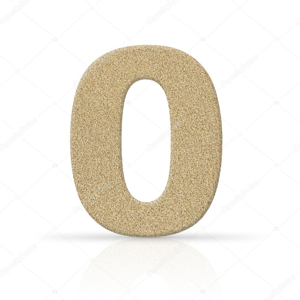 Sand zero number texture