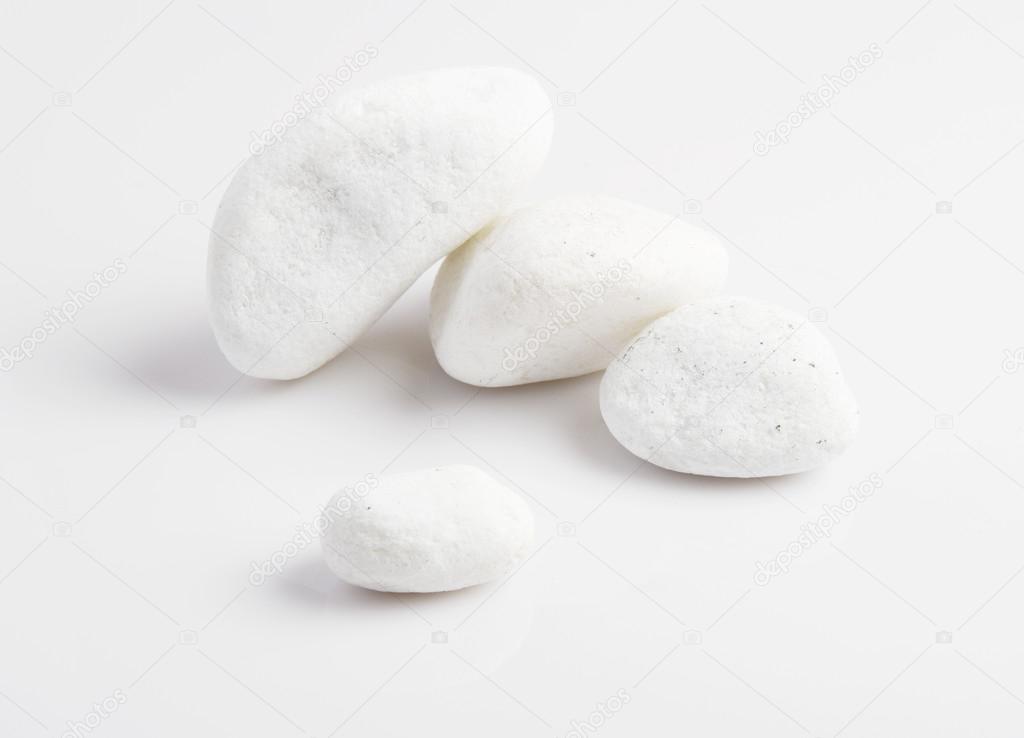 Close up white stones