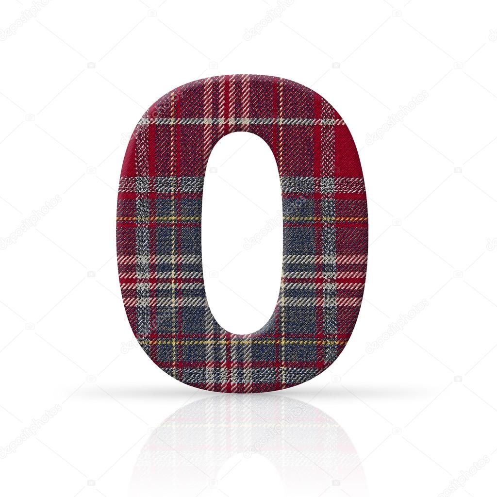 Zero plaid fabric texture