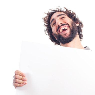 Bir afiş ile genç deli adam