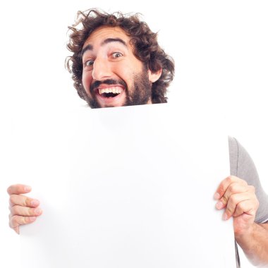 Bir afiş ile genç deli adam