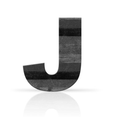 j harfi Beyaz ahşap doku