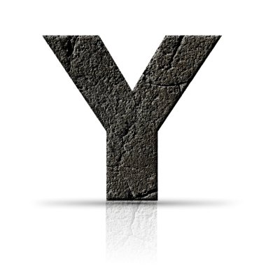 y harfi kırık çimento doku