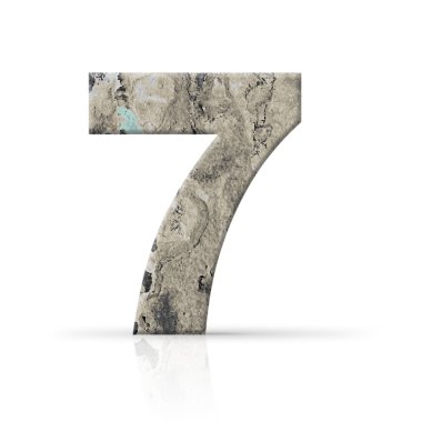 Yedi grunge duvar doku numarası