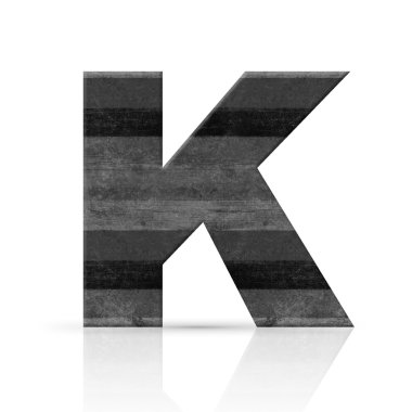 k harfi Beyaz ahşap doku