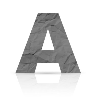 Bir mektup kırmızı kağıt buruşuk