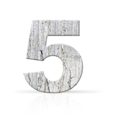 Beş numara Beyaz ahşap doku