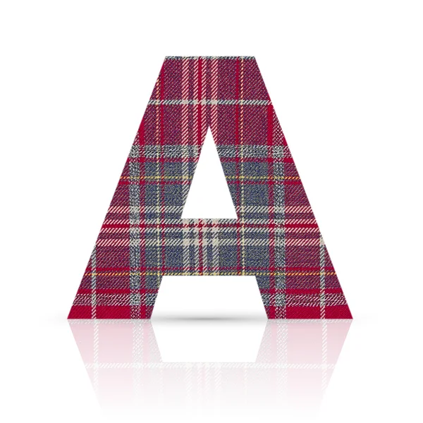 A letter plaid fabric texture — Stock Photo, Image