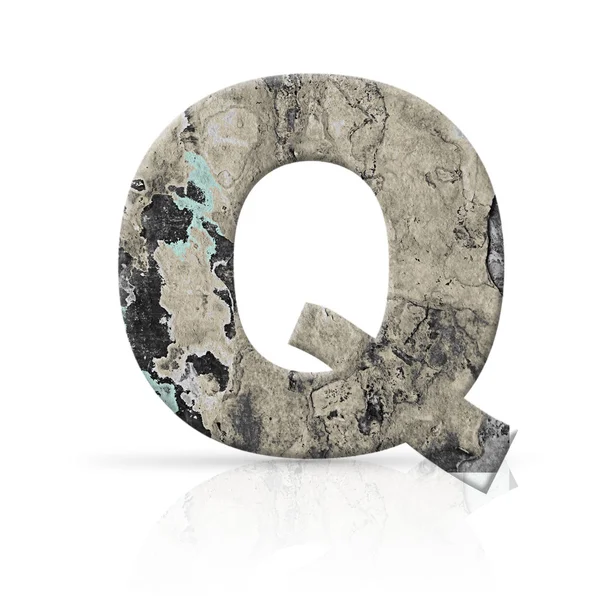 Q グランジ手紙壁テクスチャ — ストック写真