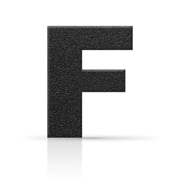 F letter asphalt texture — Stock Photo, Image