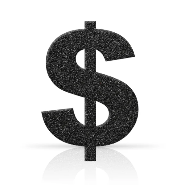 Dollar symbol asphalt texture — Stock Photo, Image