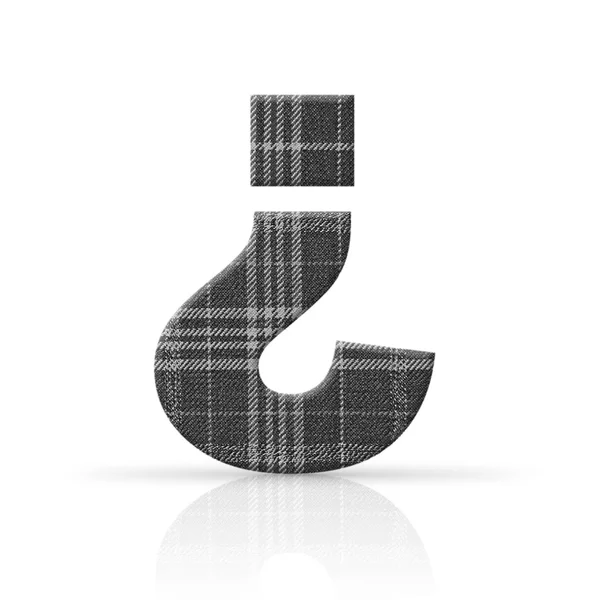 Question mark plaid fabric texture — Stock Photo, Image