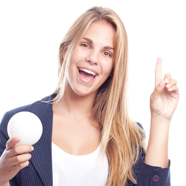 Young cool woman having an idea — Stock Photo, Image