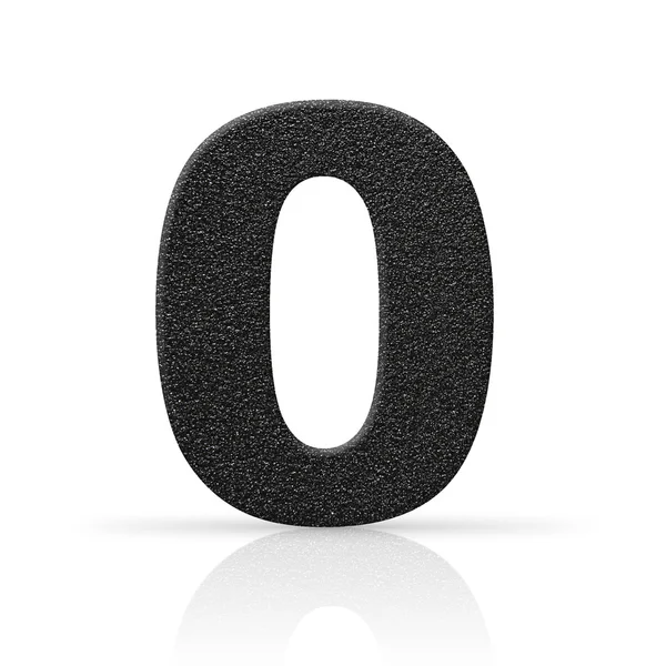 Zero asphalt number texture — Stock Photo, Image