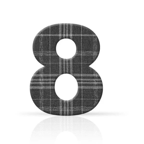 Otto numero plaid tessuto texture — Foto Stock