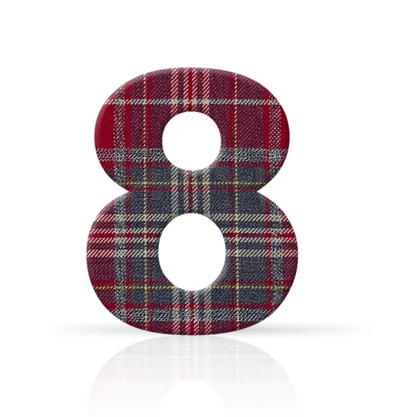 Eight number plaid fabric texture — Stock Photo, Image