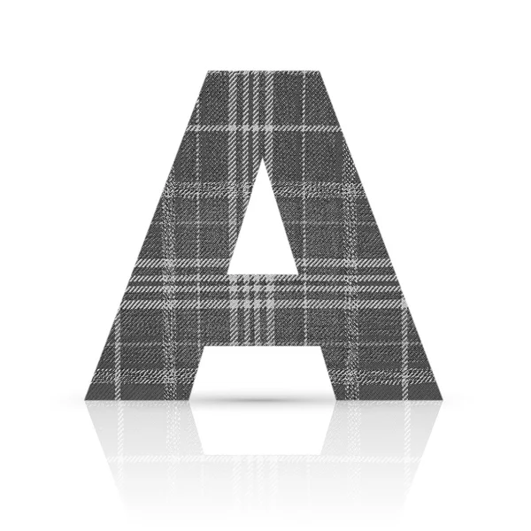 A letter plaid fabric texture — Stock Photo, Image