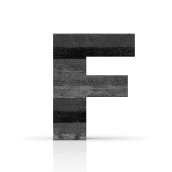 F 文字白ウッド テクスチャ — ストック写真