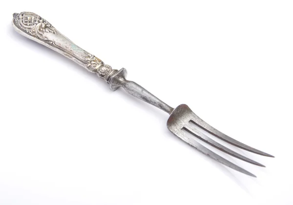 Closeup silver fork — Stock Photo, Image