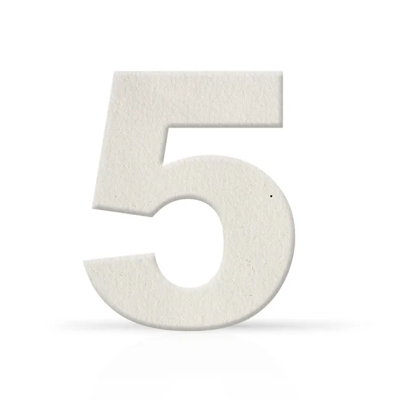 Five number watercolor paper texture — Stock Photo, Image