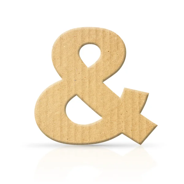 And letter cardboard texture — Stock Photo, Image