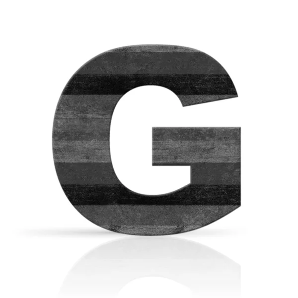 G літера біла текстура дерева — стокове фото
