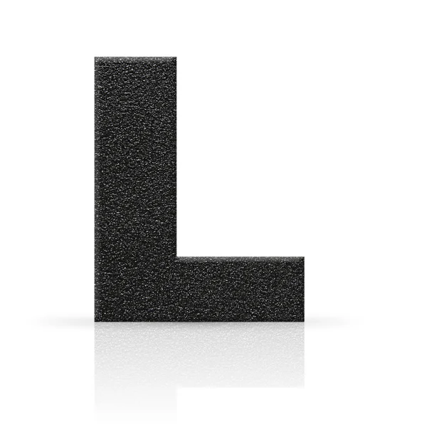 L betű aszfalt textúra — Stock Fotó